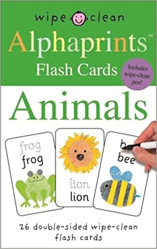 Wipe Clean Alphaprints Flash Cards: Animals