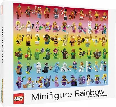 1000 Piece LEGO Minifigure Rainbow