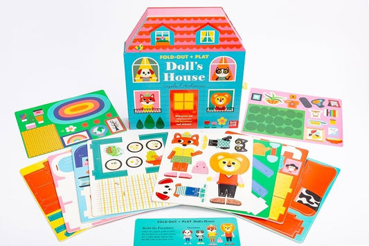 Fold-Out + Play: Doll's House: Build your own 3D house with interactive play pieces and stickers