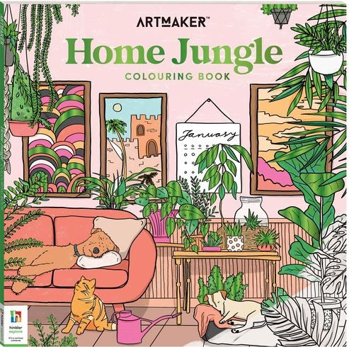 Art Maker Home Jungle Colouring Book