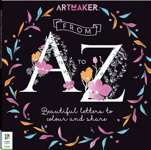 Art Maker From A to Z Beautiful Letters to Colour and Share