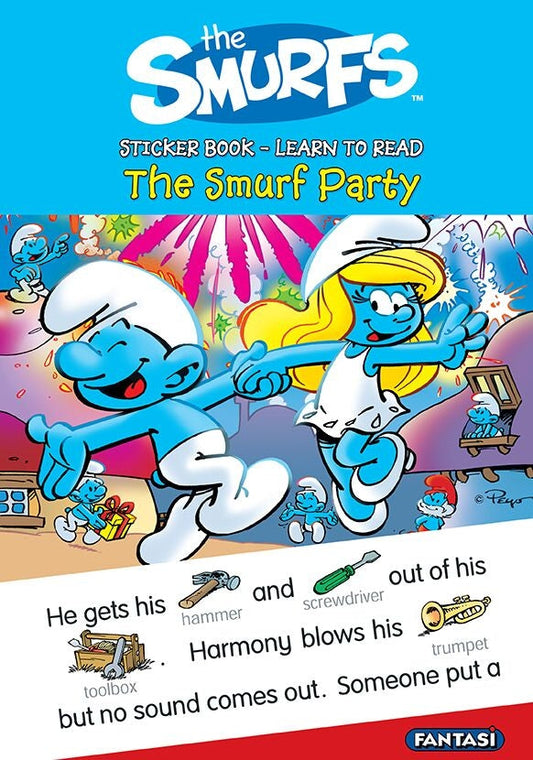 The Smurfs: Sticker book - Learn to read: The Smurf party