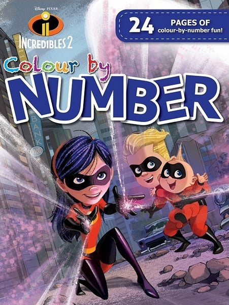 Disney Incredibles 2 - Colour By Number