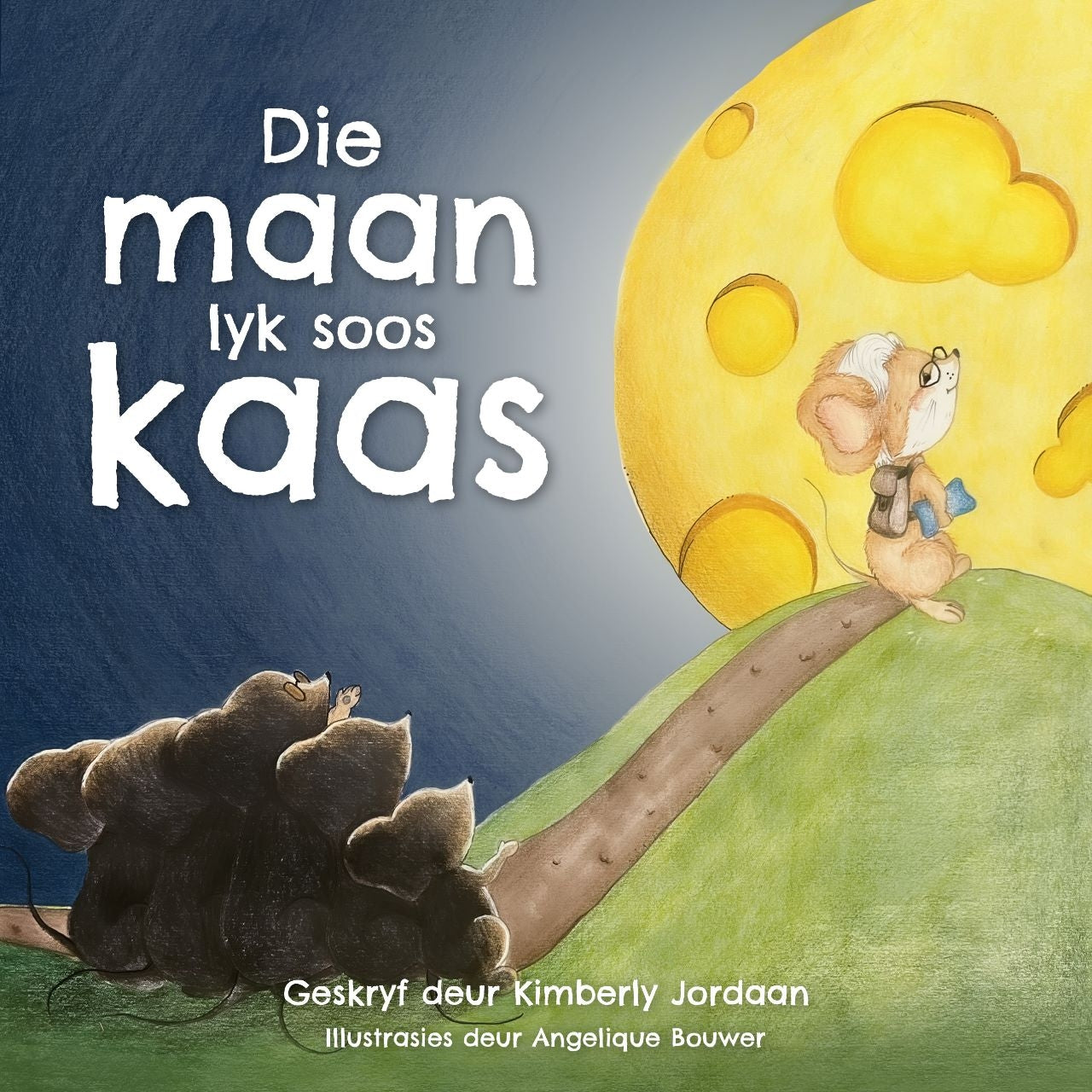 Die maan lyk soos kaas