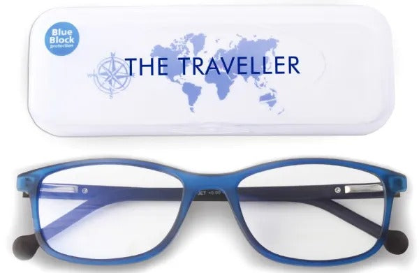 Reader +1.00 - The Traveller BLUE BLOCK model Jet Blue