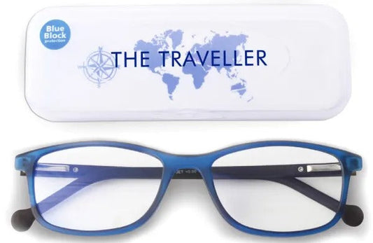 Reader +1.00 - The Traveller BLUE BLOCK model Jet Blue