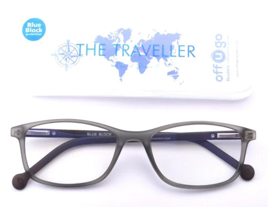 Reader +2.00 - The Traveller BLUE BLOCK model Jet Grey
